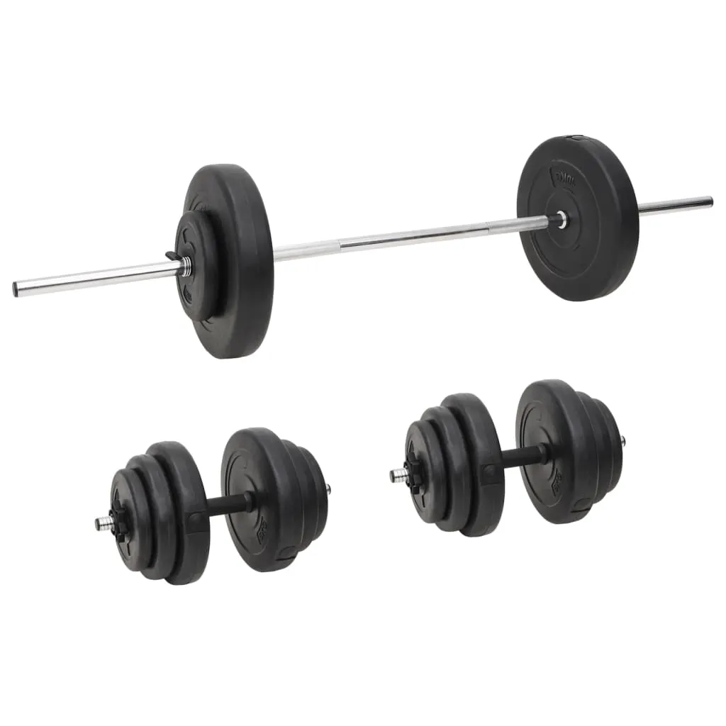 vidaXL Set Bilanciere e Manubri con Dischi 60 kg