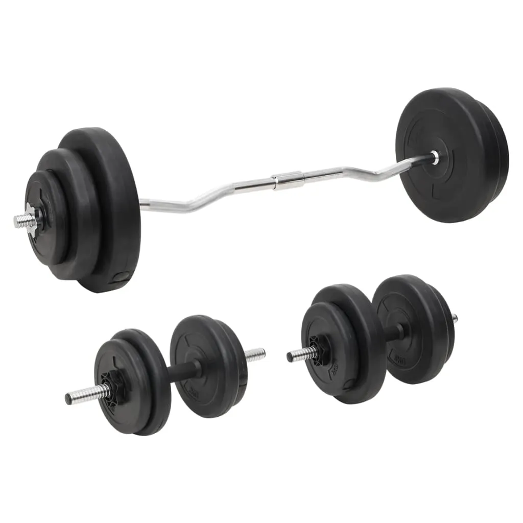 vidaXL Set Bilanciere e Manubri con Dischi 60 kg