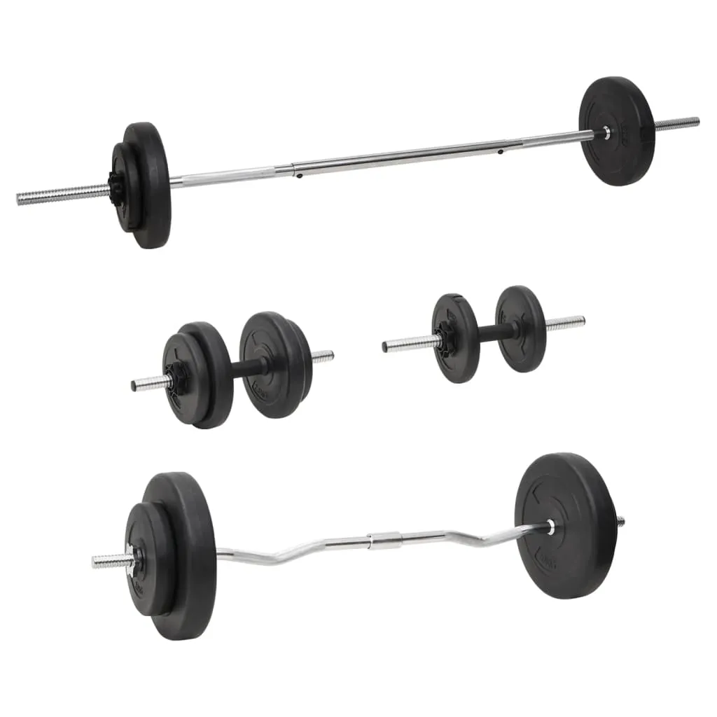 vidaXL Set Bilanciere e Manubri con Dischi 60 kg