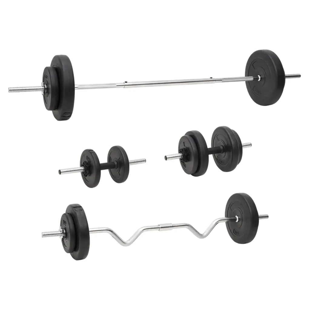 vidaXL Set Bilanciere e Manubri con Dischi 60 kg