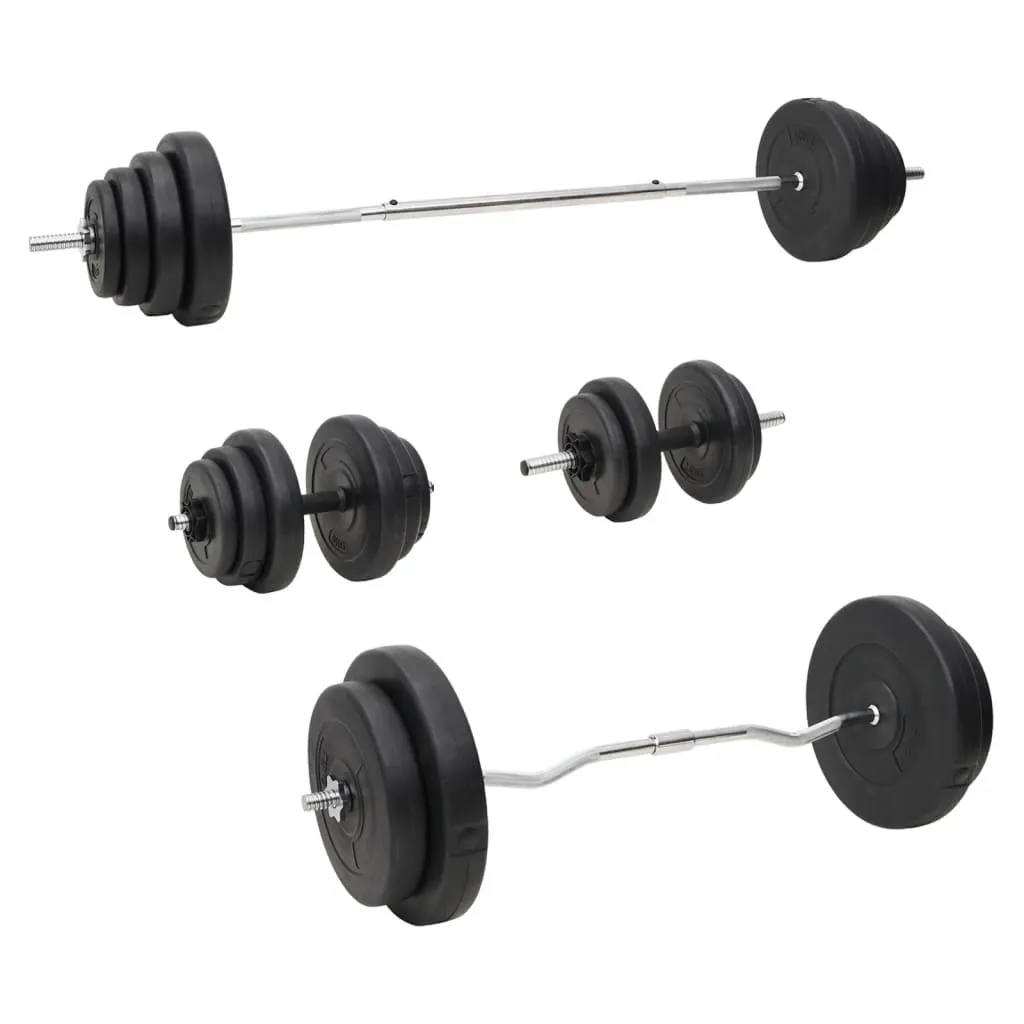 vidaXL Set Bilanciere e Manubri con Dischi 120 kg