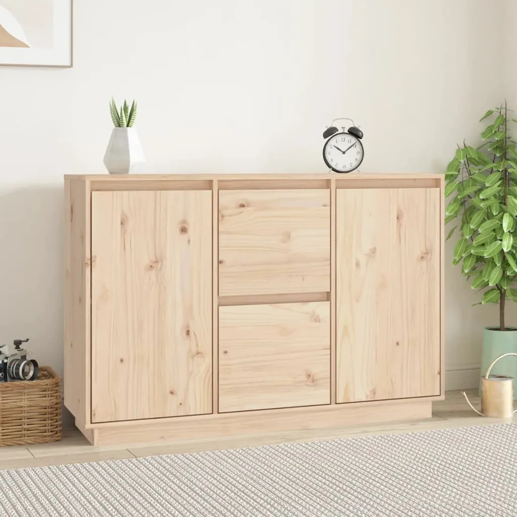 vidaXL Credenza 111x34x75 cm in Legno Massello di Pino