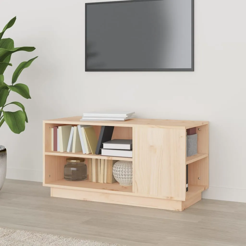 vidaXL Mobile Porta TV 80x35x40,5 cm in Legno Massello di Pino