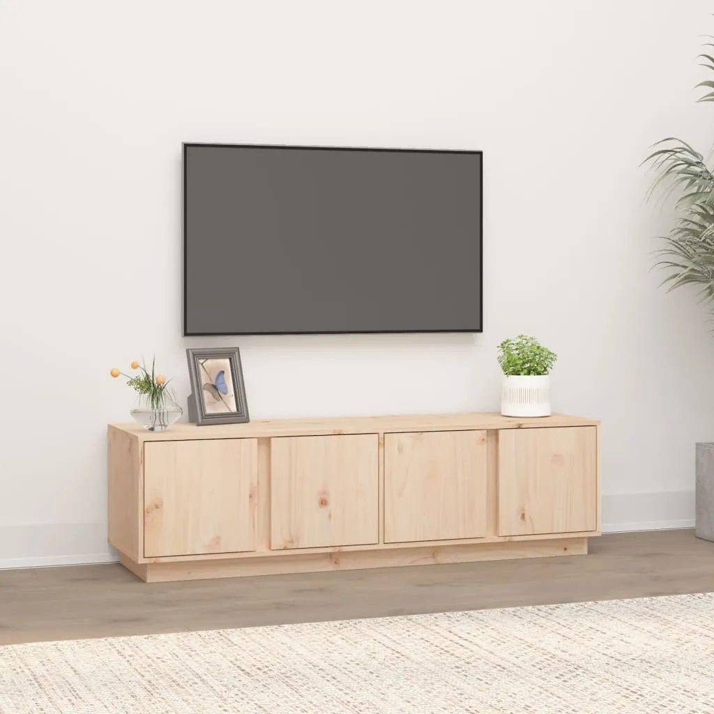 vidaXL Mobile Porta TV 140x40x40 cm in Legno Massello di Pino