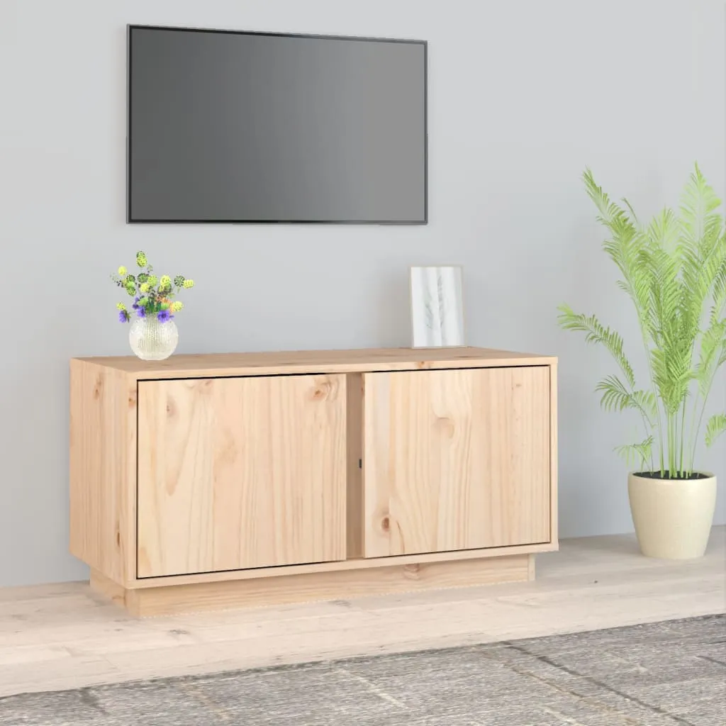 vidaXL Mobile Porta TV 80x35x40,5 cm in Legno Massello di Pino