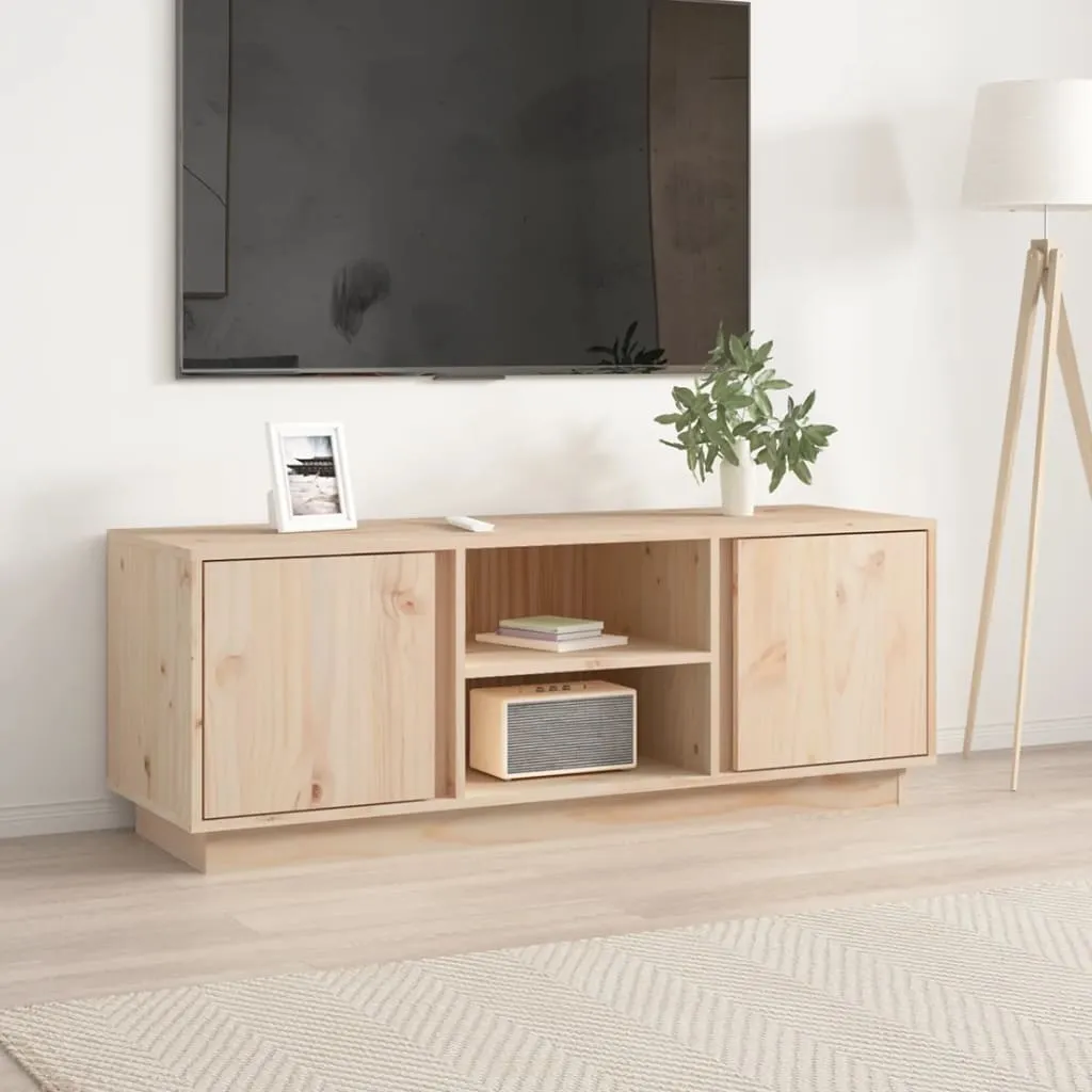 vidaXL Mobile Porta TV 110x35x40,5 cm in Legno Massello di Pino