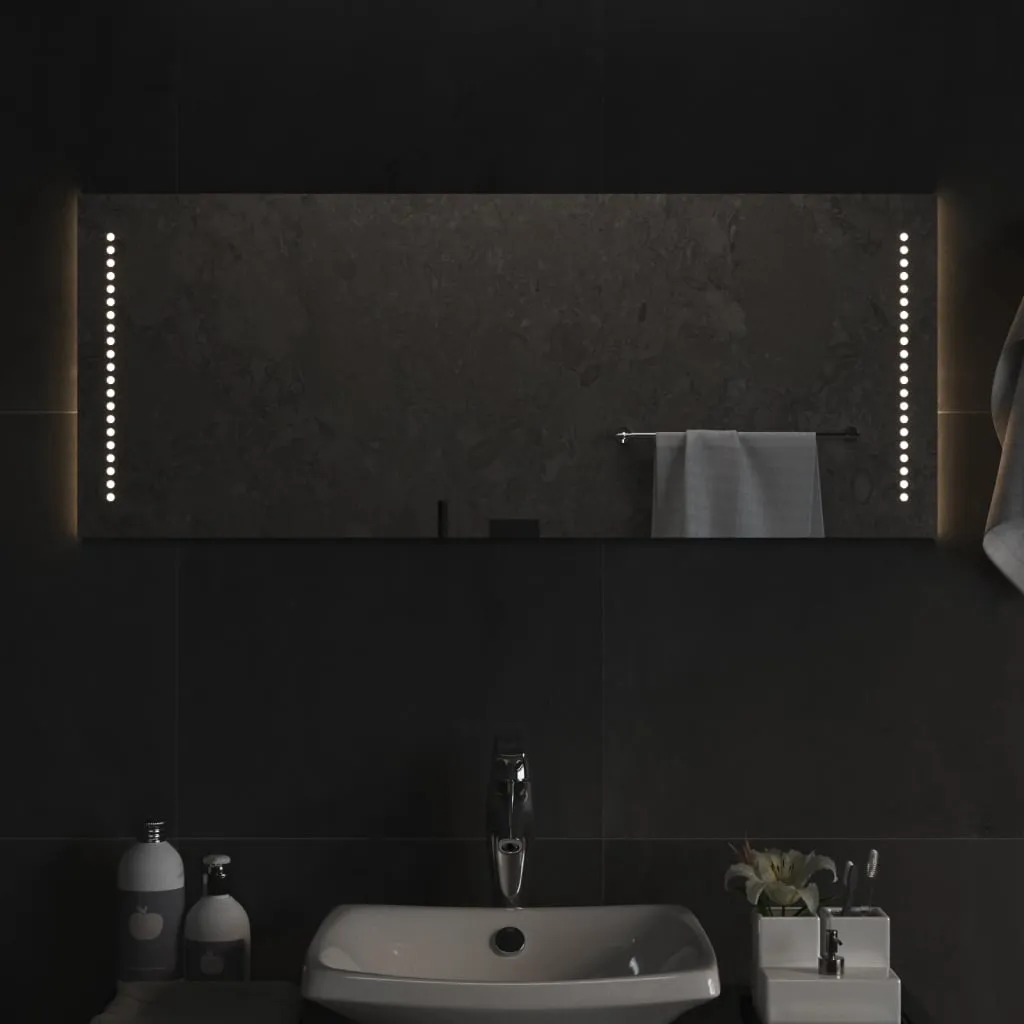 vidaXL Specchio da Bagno con Luci LED 40x100 cm