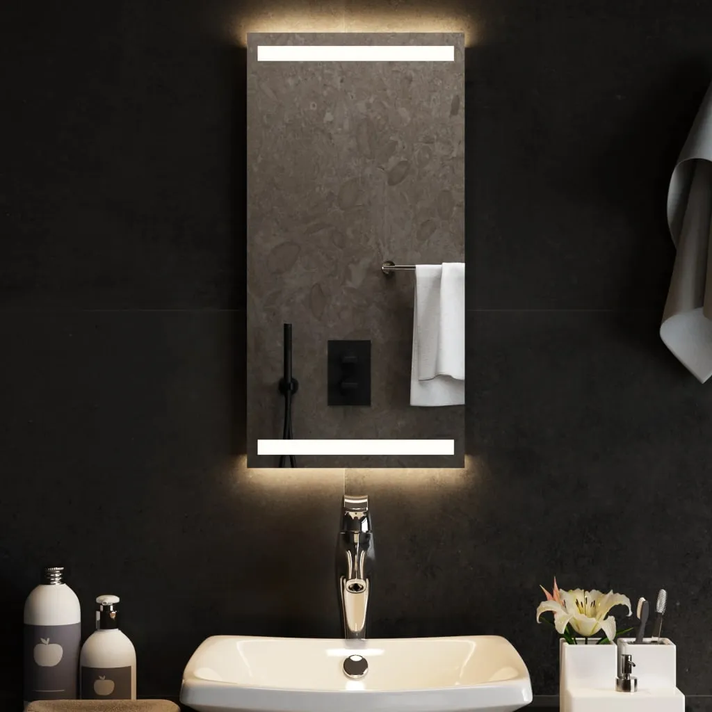 vidaXL Specchio da Bagno con Luci LED 30x60 cm