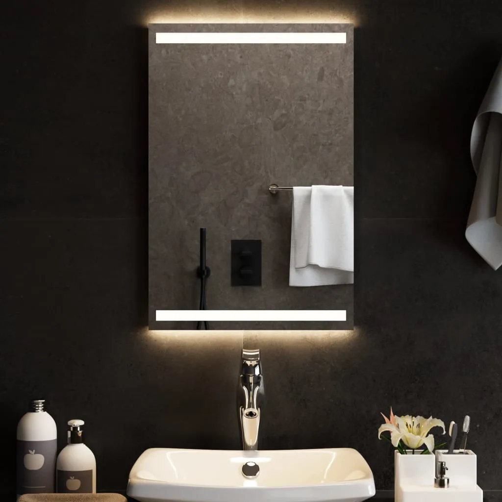 vidaXL Specchio da Bagno con Luci LED 40x60 cm