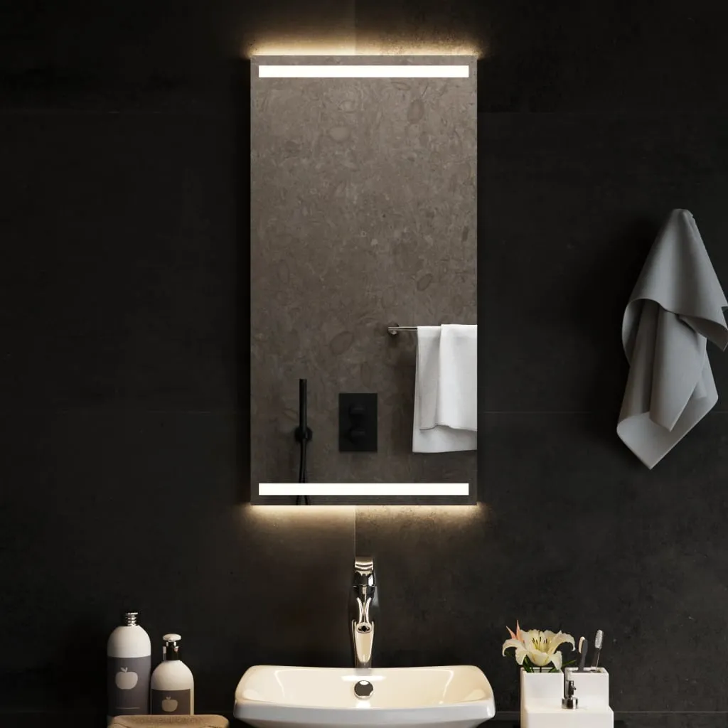 vidaXL Specchio da Bagno con Luci LED 40x80 cm