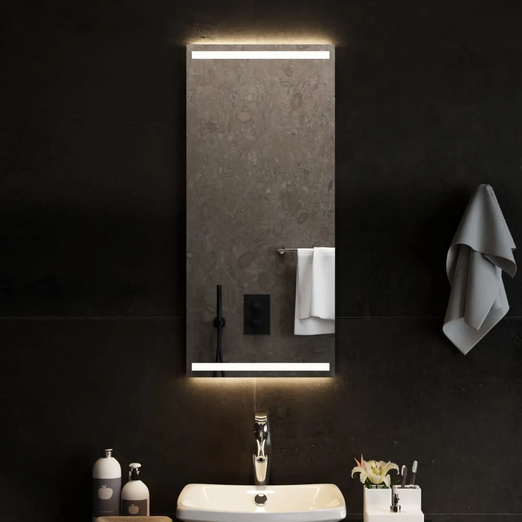 vidaXL Specchio da Bagno con Luci LED 40x90 cm