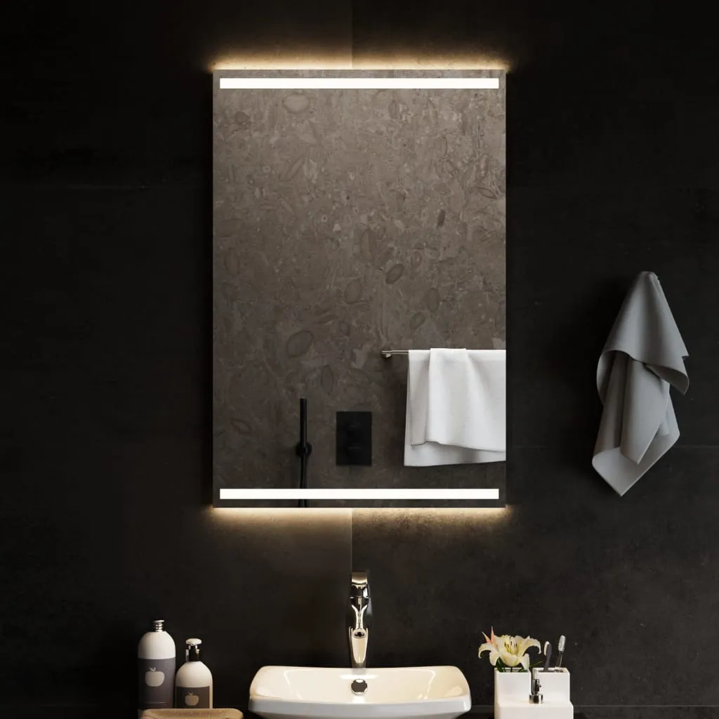 vidaXL Specchio da Bagno con Luci LED 60x90 cm