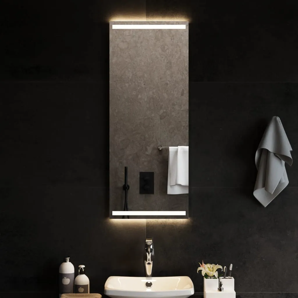 vidaXL Specchio da Bagno con Luci LED 40x100 cm