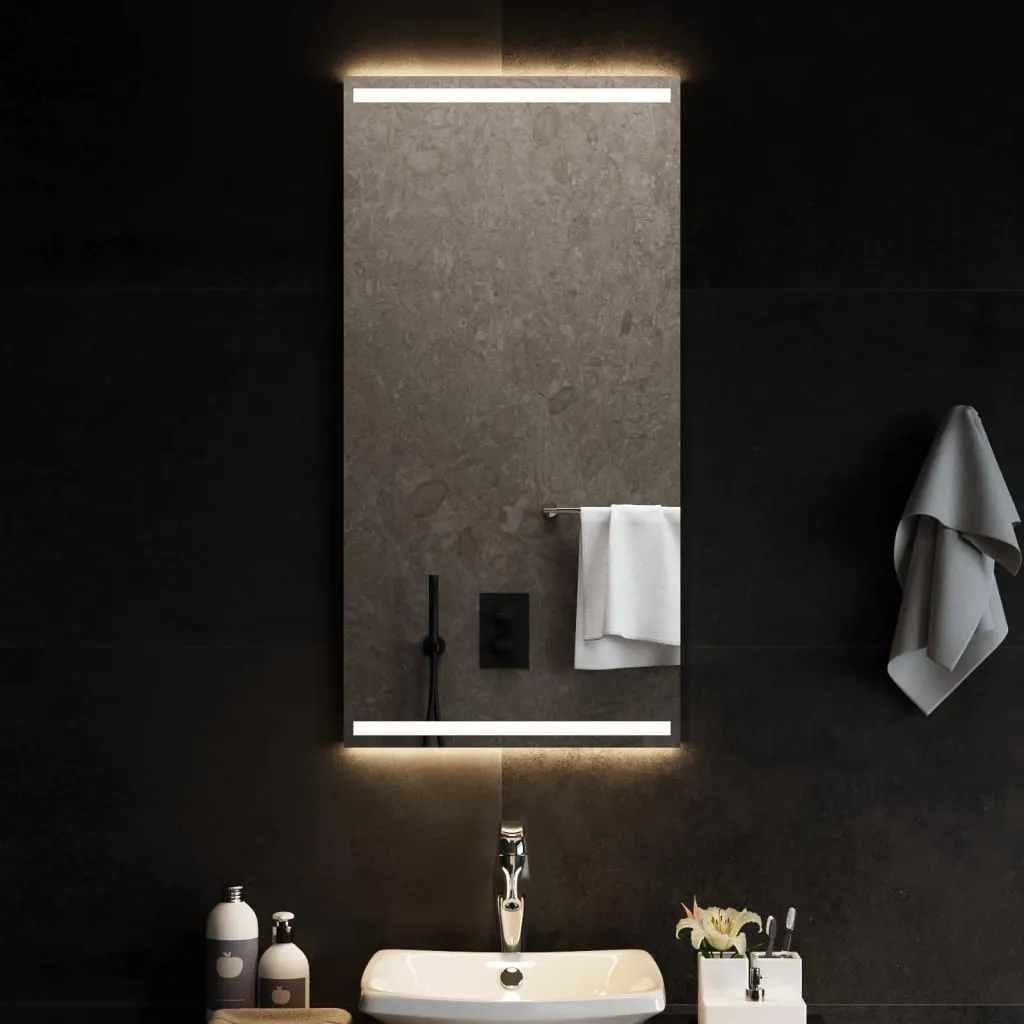 vidaXL Specchio da Bagno con Luci LED 50x100 cm