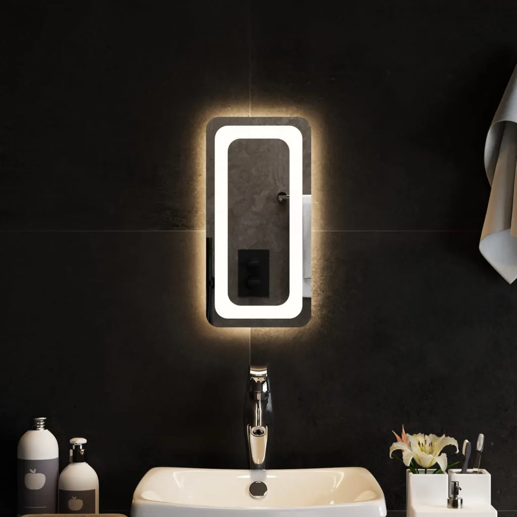 vidaXL Specchio da Bagno con Luci LED 20x40 cm