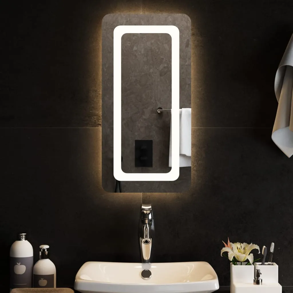 vidaXL Specchio da Bagno con Luci LED 30x60 cm