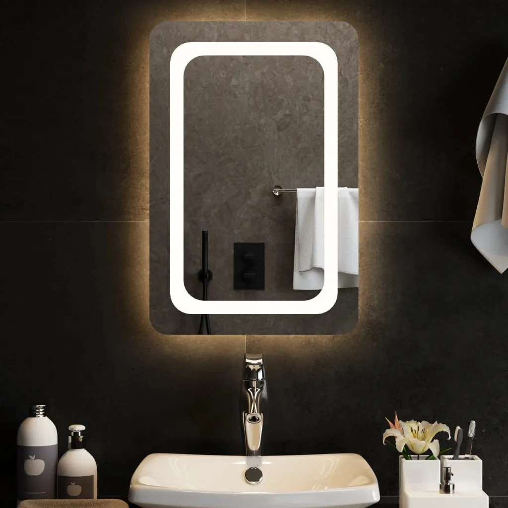 vidaXL Specchio da Bagno con Luci LED 40x60 cm