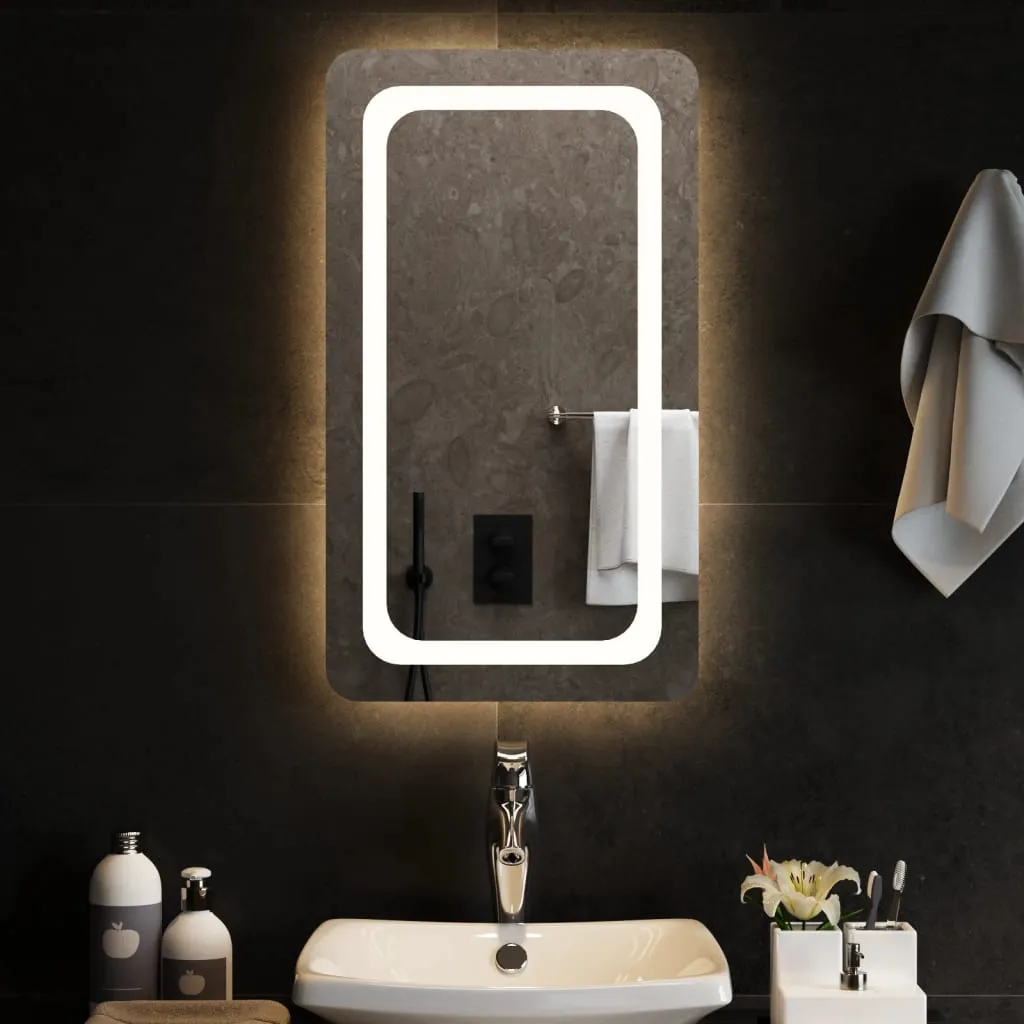 vidaXL Specchio da Bagno con Luci LED 40x70 cm