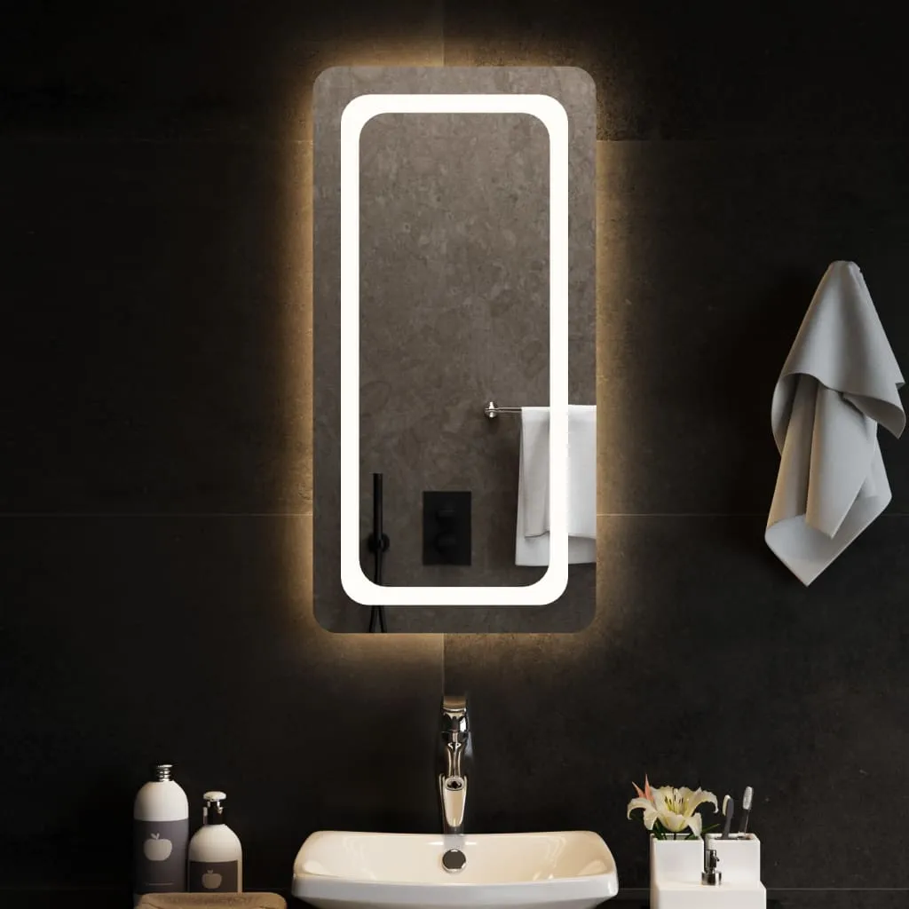 vidaXL Specchio da Bagno con Luci LED 40x80cm