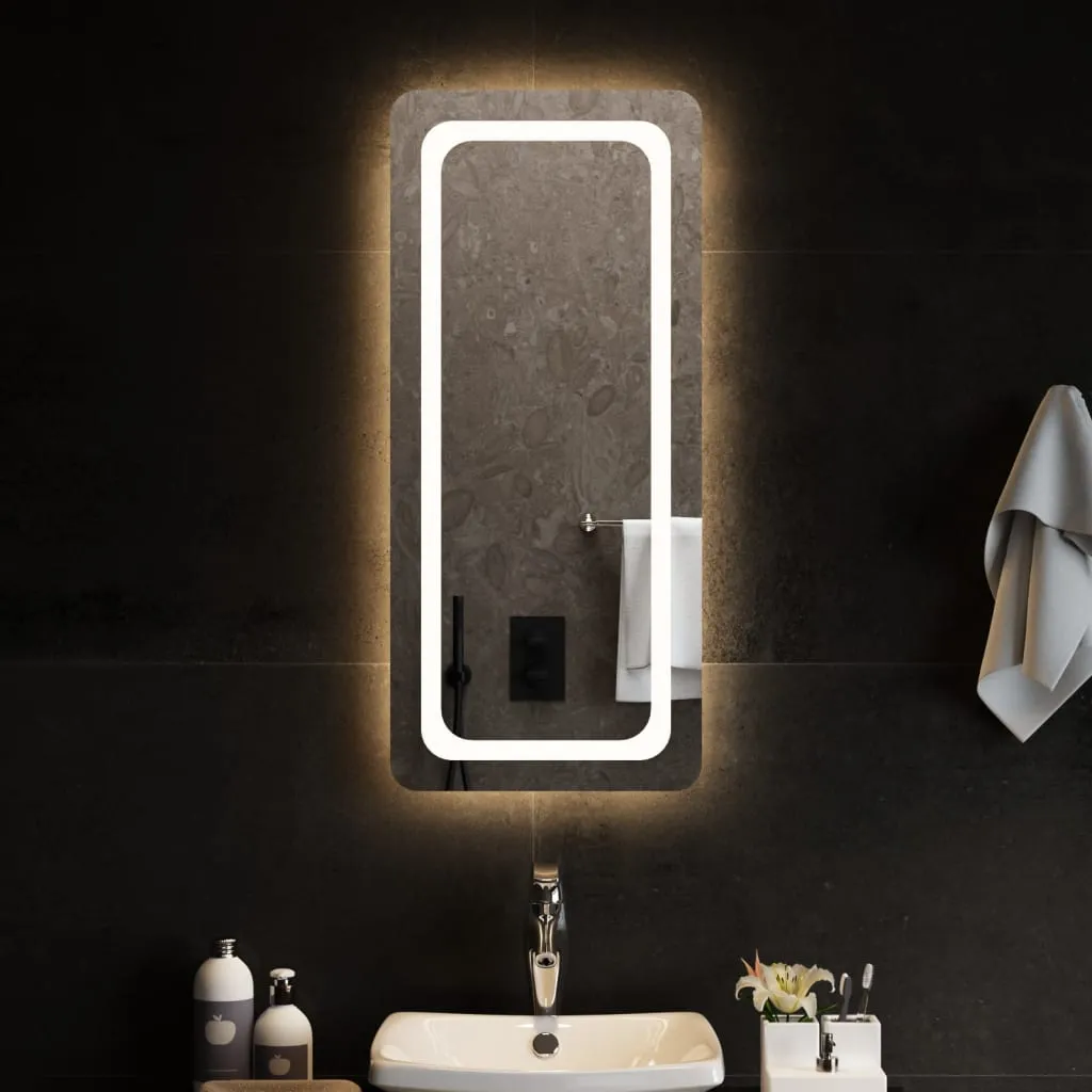 vidaXL Specchio da Bagno con Luci LED 40x90 cm