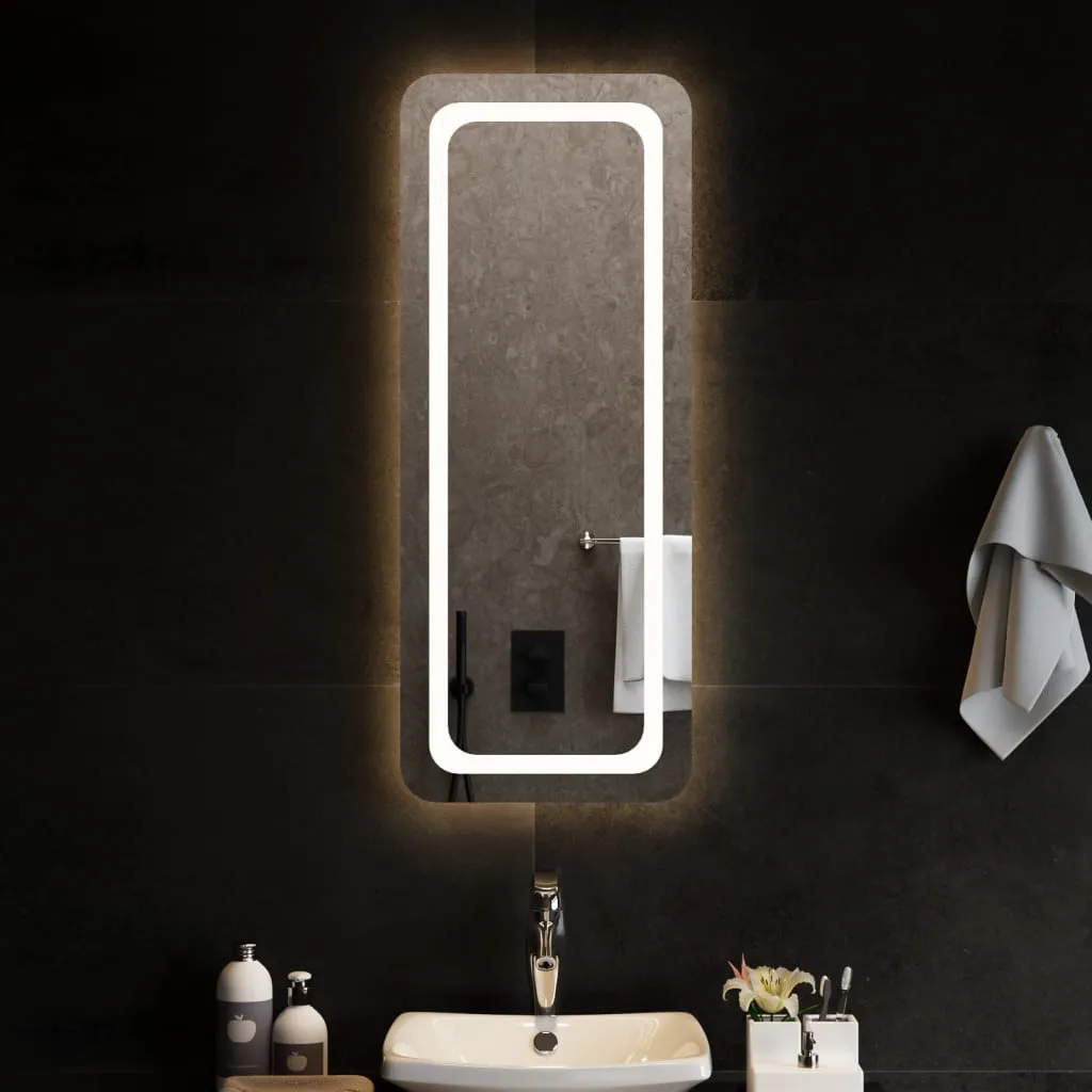 vidaXL Specchio da Bagno con Luci LED 40x100 cm