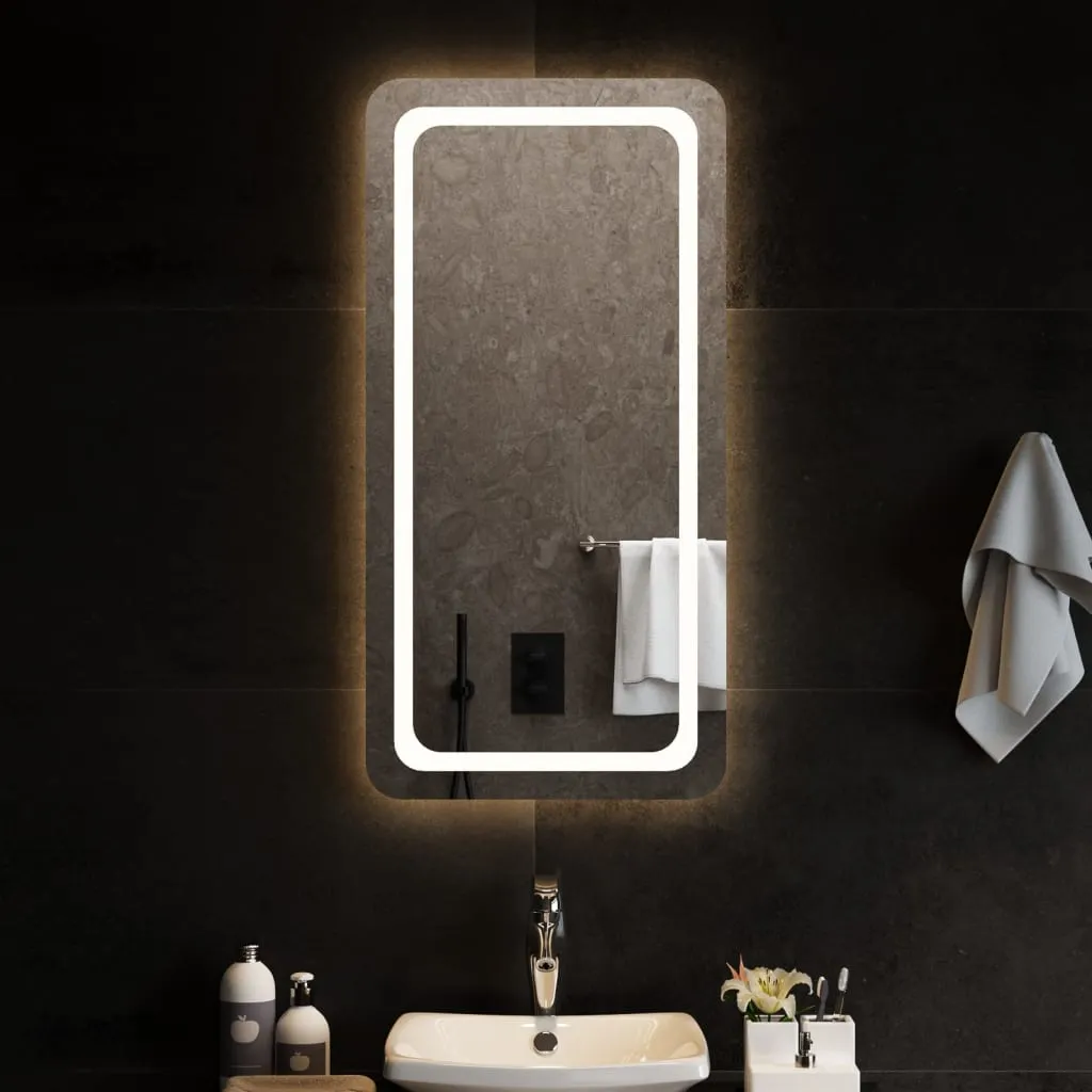 vidaXL Specchio da Bagno con Luci LED 50x100 cm