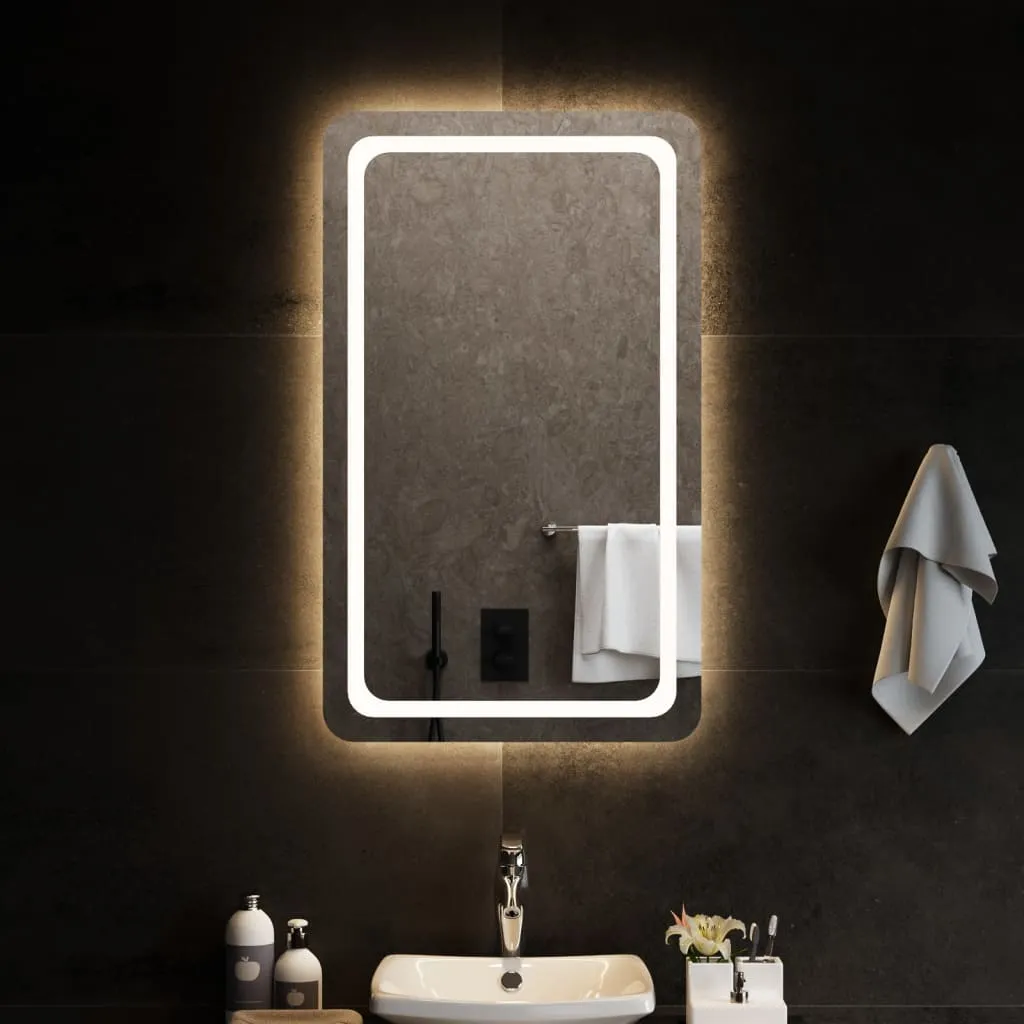 vidaXL Specchio da Bagno con Luci LED 60x100 cm