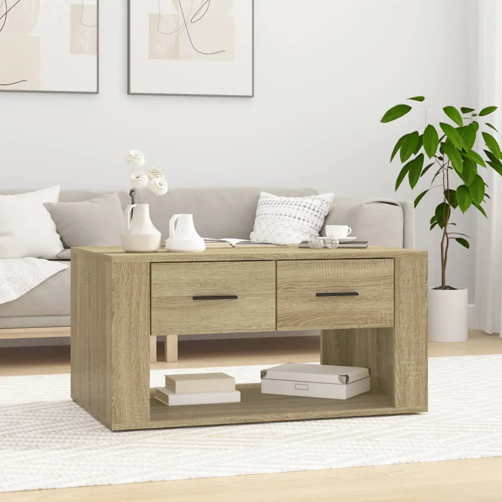 vidaXL Tavolino da Salotto Rovere Sonoma 80x50x40 cm Legno Multistrato