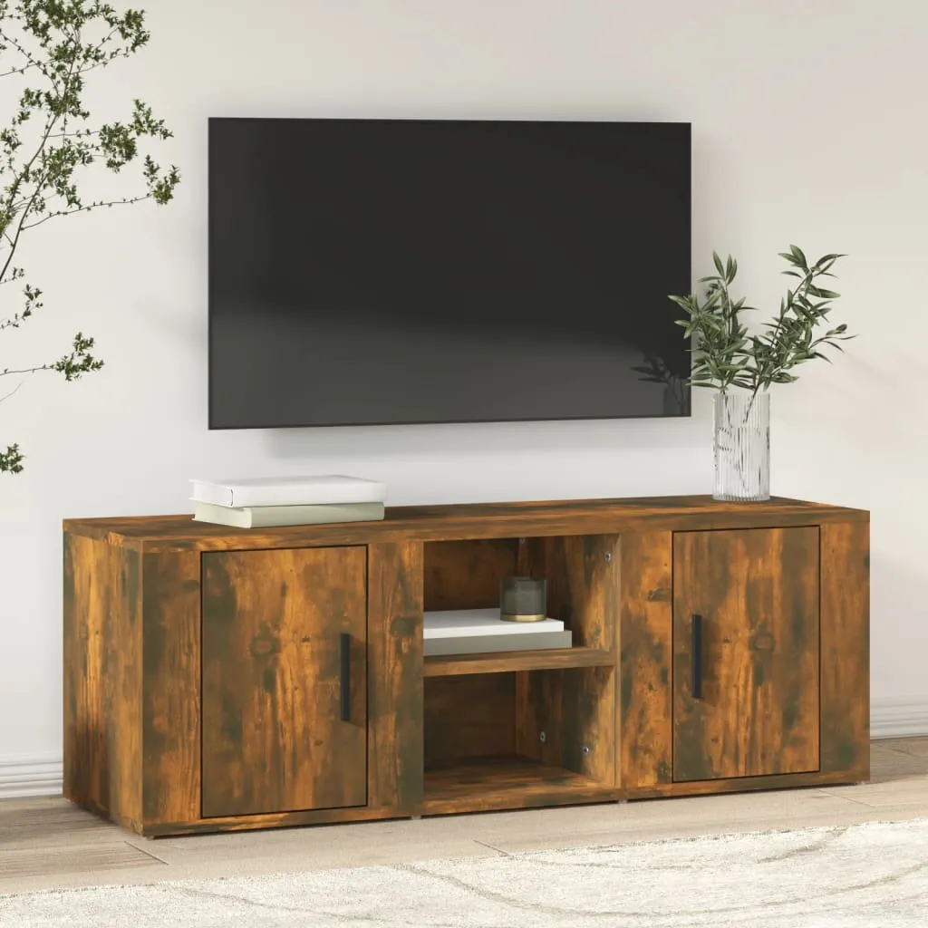 vidaXL Mobile TV Rovere Fumo 100x31,5x35 cm in Legno Multistrato