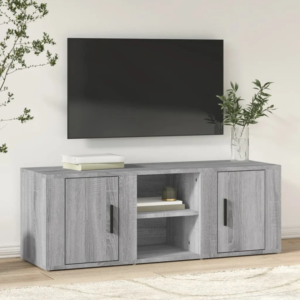 vidaXL Mobile TV Grigio Sonoma 100x31,5x35 cm in Legno Multistrato