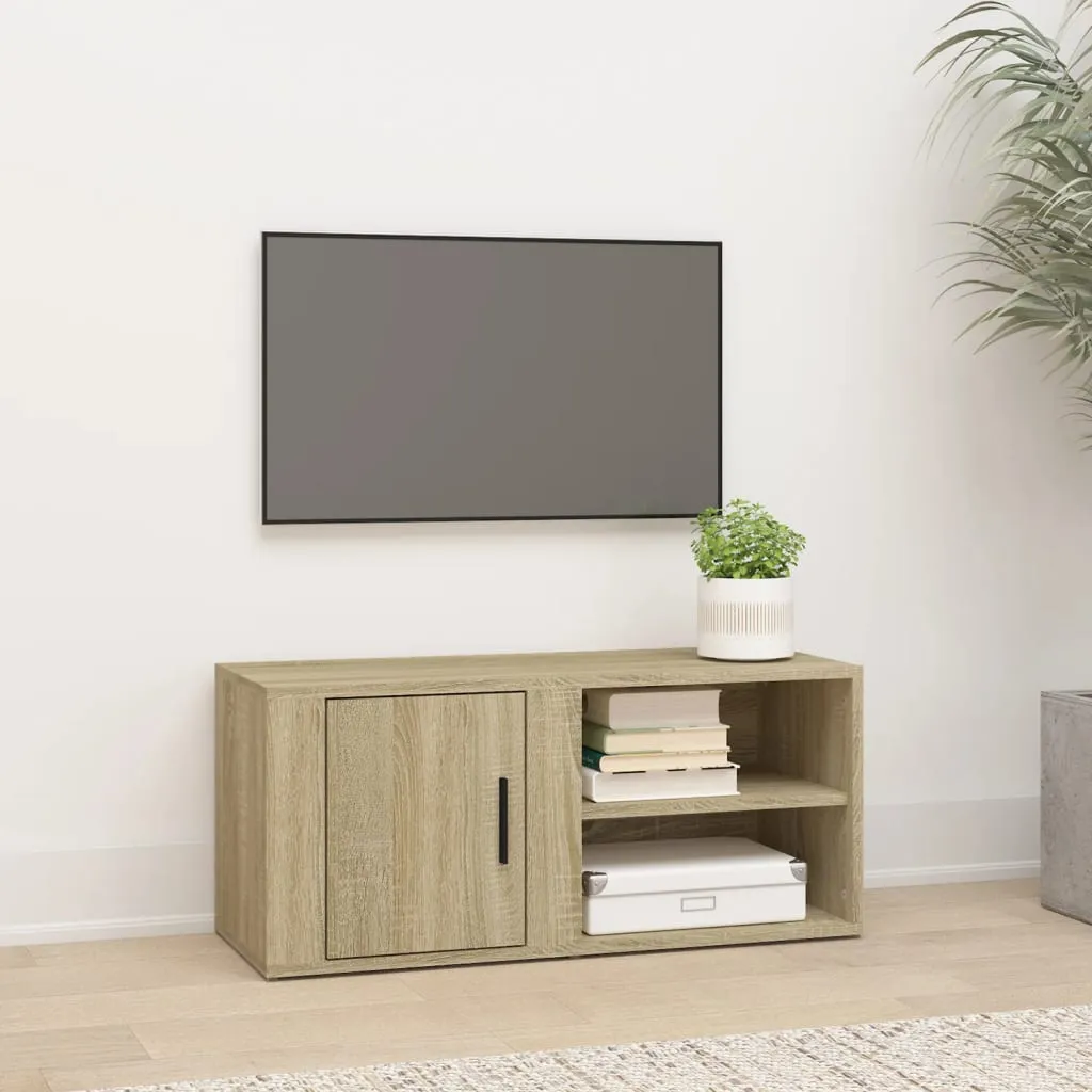 vidaXL Mobile Porta TV Rovere Sonoma 80x31,5x36 cm Legno Multistrato