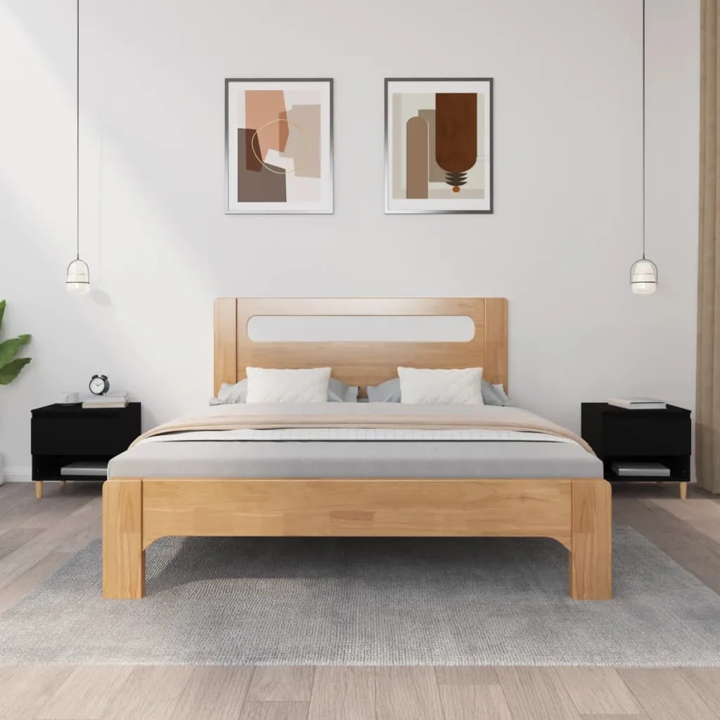 vidaXL Comodini 2 pz Neri 50x46x50 cm in Legno Multistrato