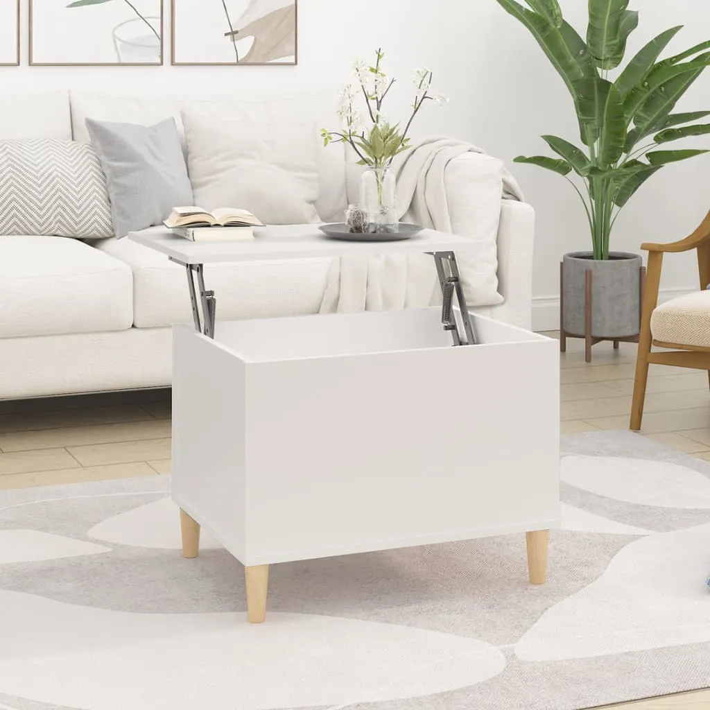 vidaXL Tavolino da Salotto Bianco 60x44,5x45 cm in Legno Multistrato