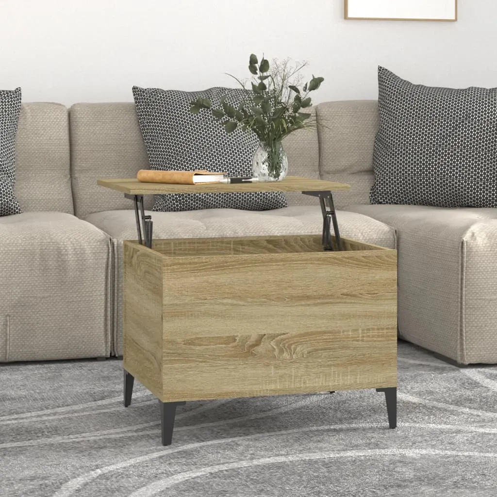 vidaXL Tavolino Salotto Rovere Sonoma 60x44,5x45 cm Legno Multistrato