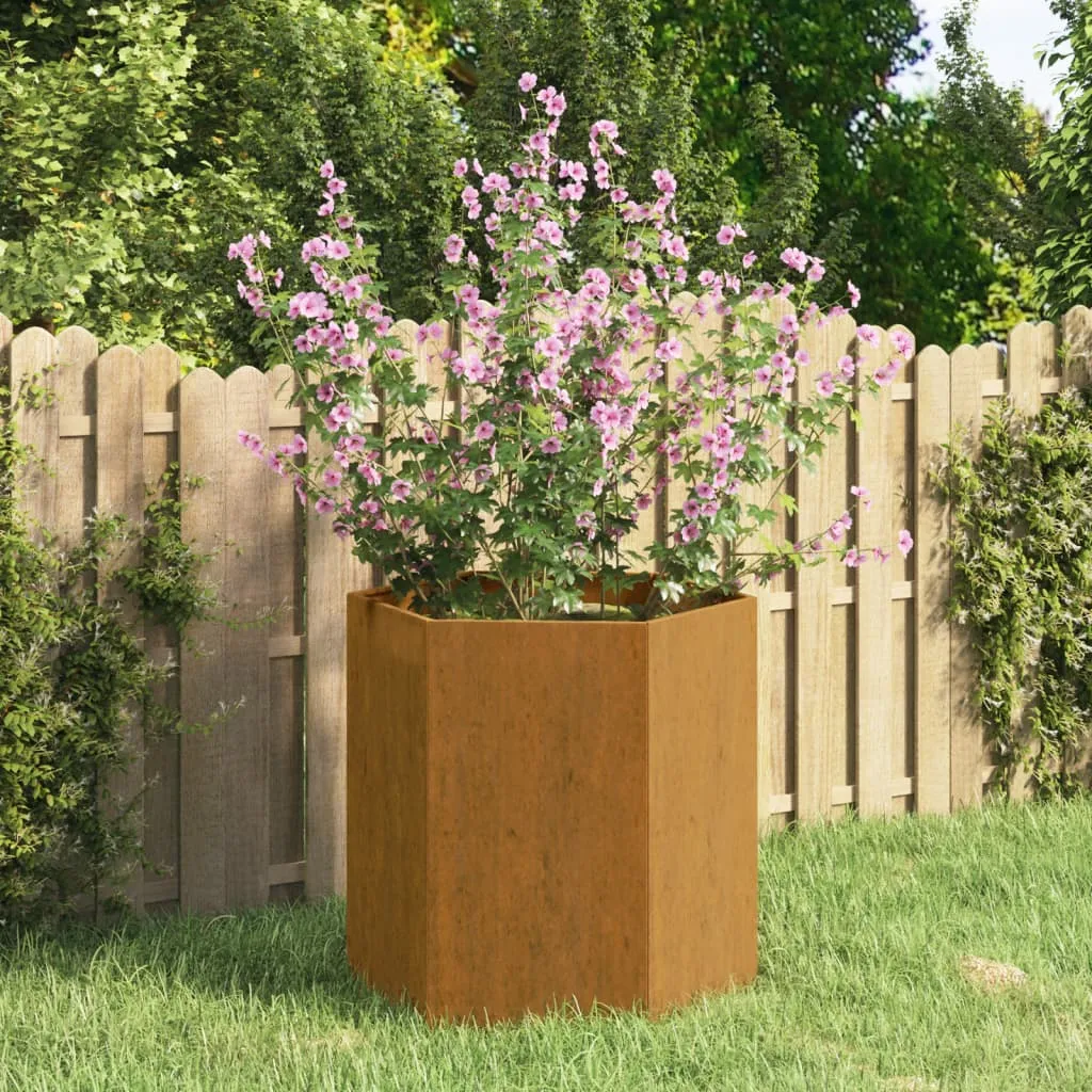 vidaXL Fioriera Ruggine 40x40x45 cm Acciaio Corten