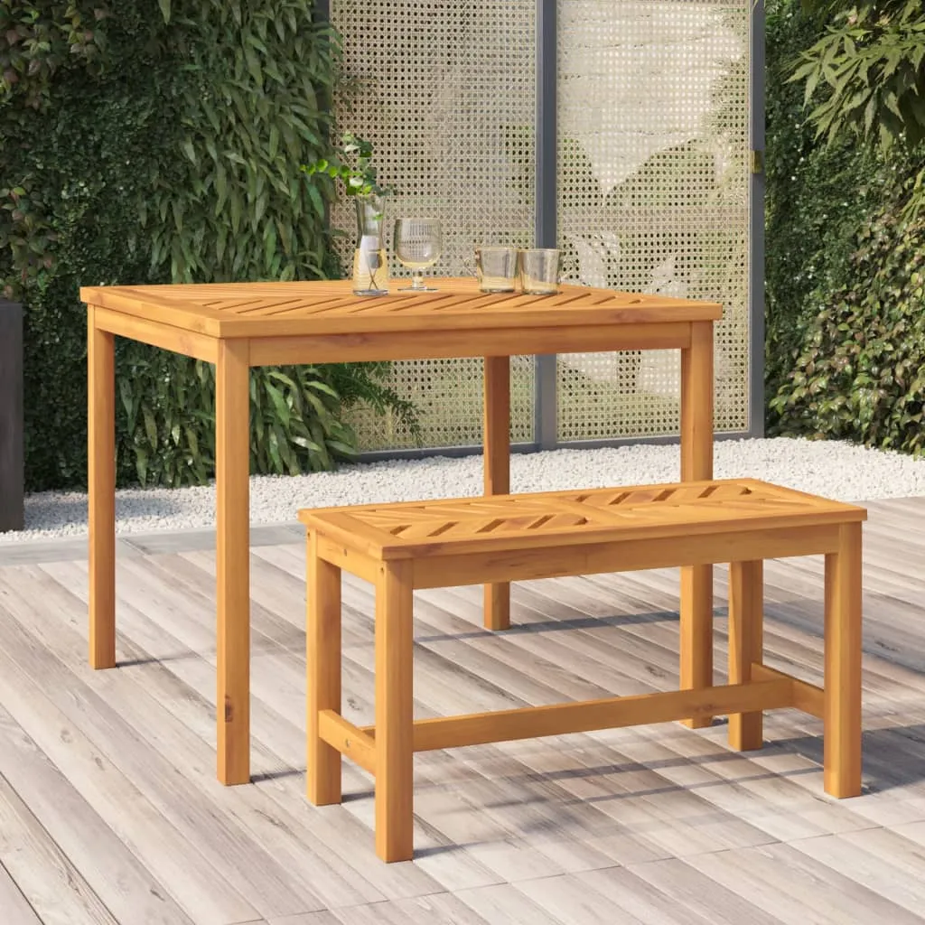 vidaXL Panca da Giardino 80 cm in Legno Massello di Acacia