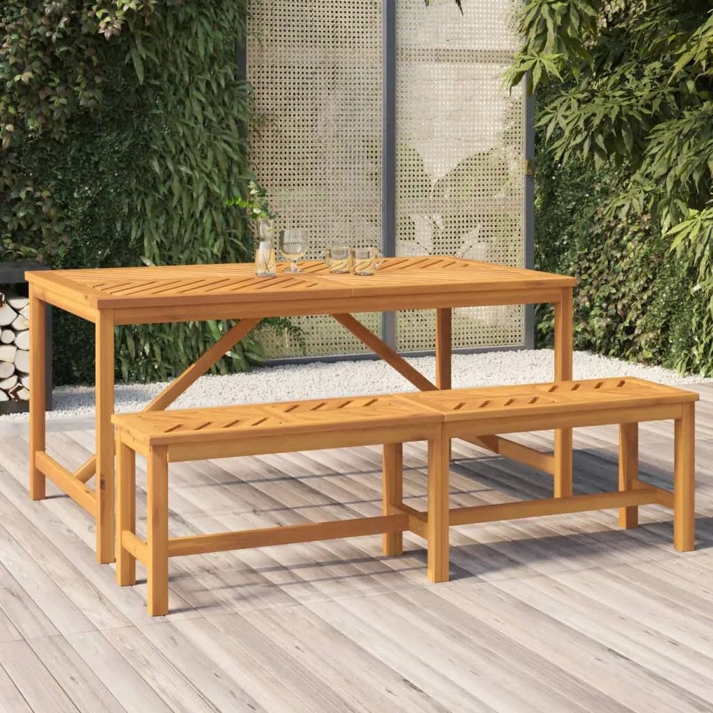 vidaXL Panca da Giardino 150 cm in Legno Massello di Acacia