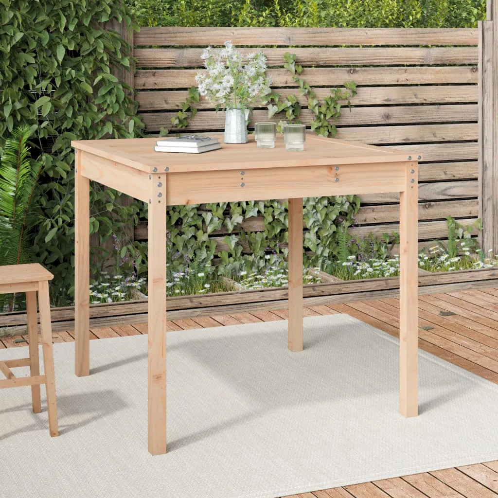 vidaXL Tavolo da Giardino 82,5x82,5x76 cm in Legno Massello di Pino