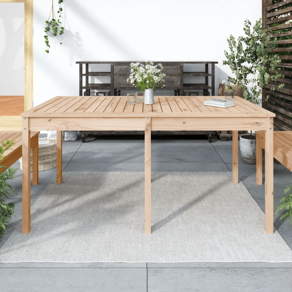 vidaXL Tavolo da Giardino 159,5x82,5x76 cm in Legno Massello di Pino