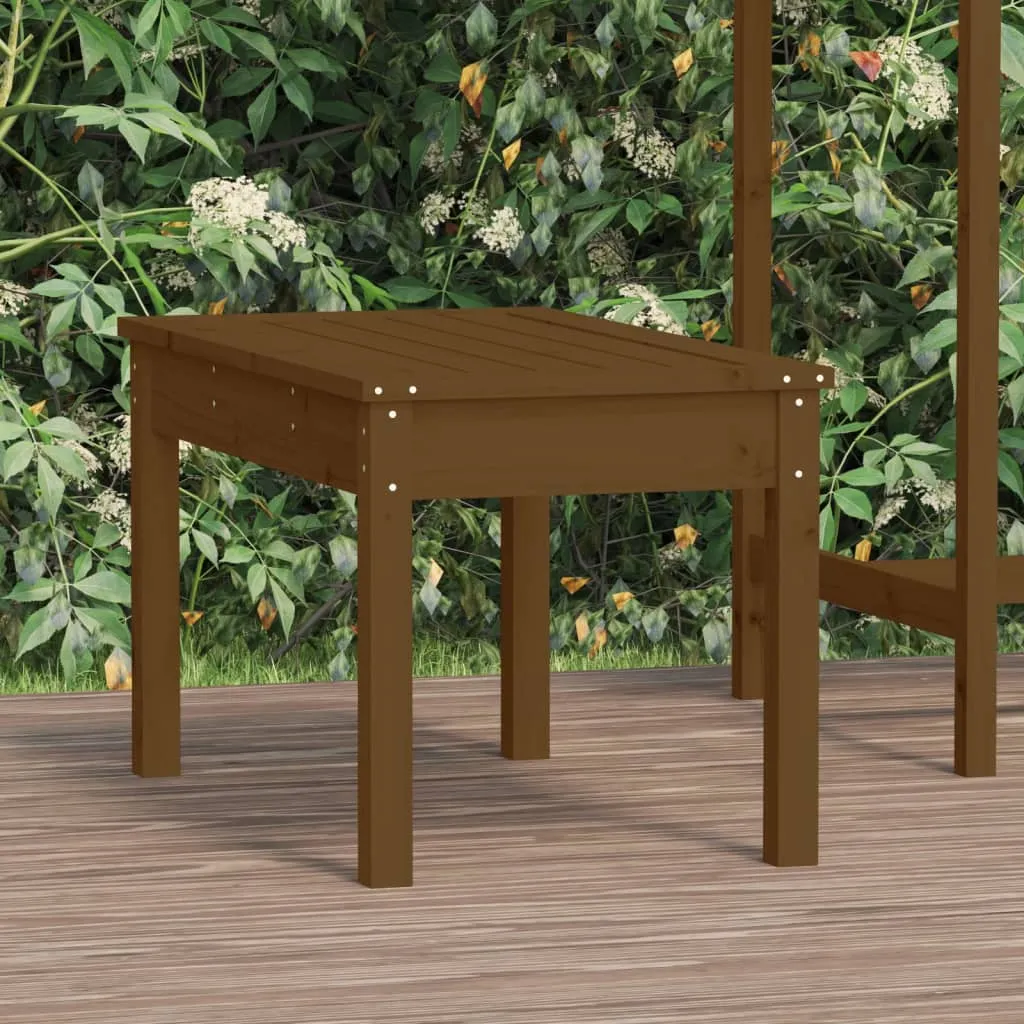 vidaXL Panca da Giardino Miele 80x44x45 cm Legno Massello di Pino