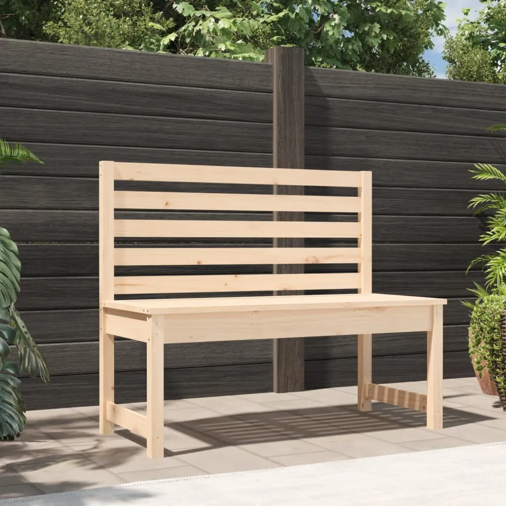 vidaXL Panca da Giardino 109 cm in Legno Massello di Pino