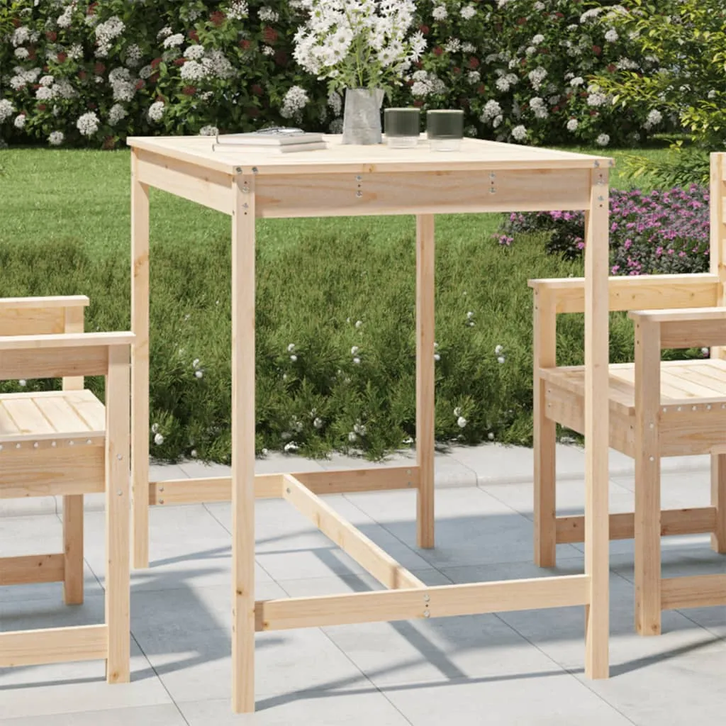 vidaXL Tavolo da Giardino 121x82,5x110 cm in Legno Massello di Pino