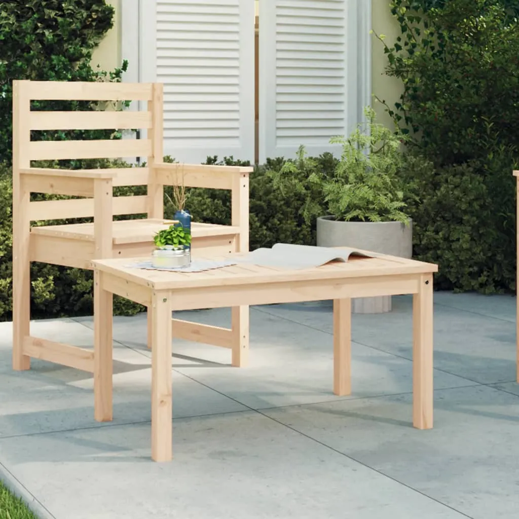 vidaXL Tavolo da Giardino 82,5x50,5x45 cm in Legno Massello di Pino