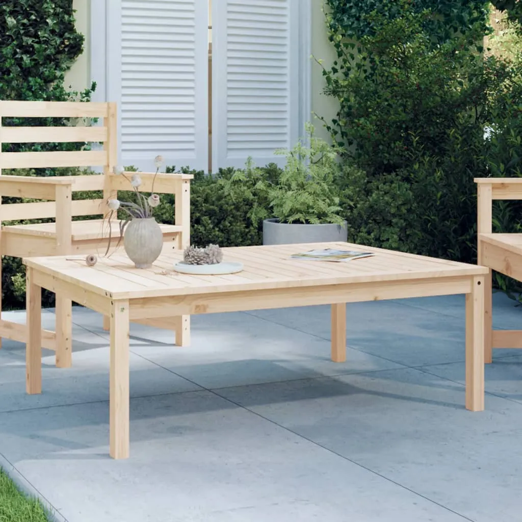 vidaXL Tavolo da Giardino 121x82,5x45 cm in Legno Massello di Pino