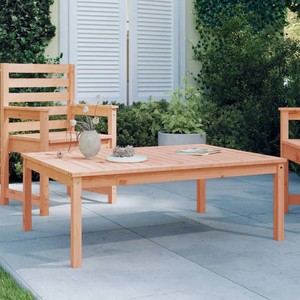 vidaXL Tavolo da Giardino 121x82,5x45 cm in Legno Massello di Douglas