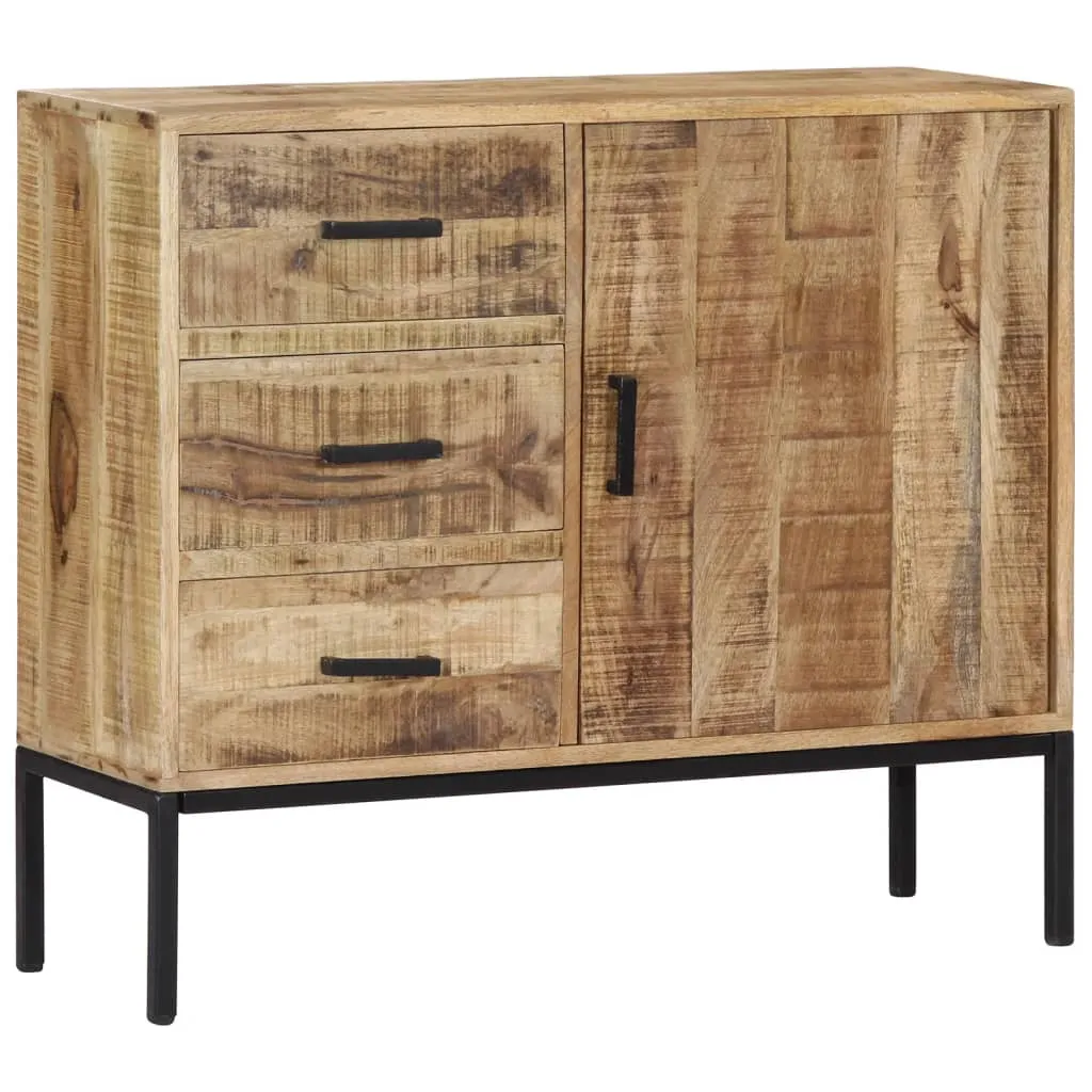 vidaXL Credenza 88x30x73 cm in Legno Massello di Mango