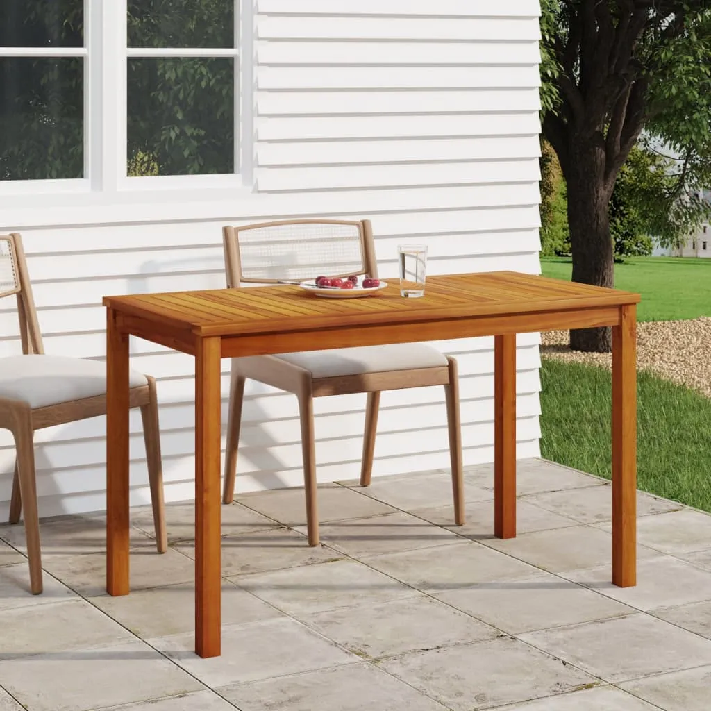 vidaXL Tavolo da Giardino 110x55x67 cm Legno Massello d'Acacia