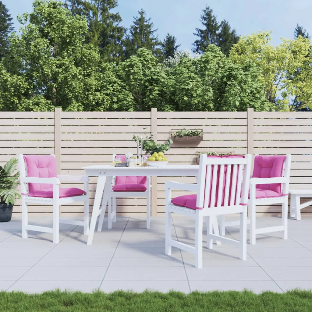 vidaXL Cuscini per Sedia da Giardino 4 pz Rosa 100x50x7 cm Tessuto