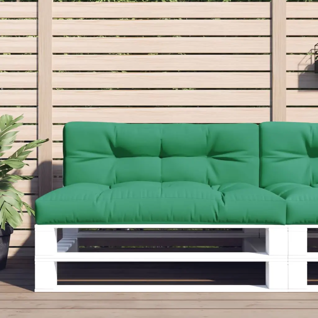 Cuscino per Pallet Verde 120x40x12 cm in Tessuto