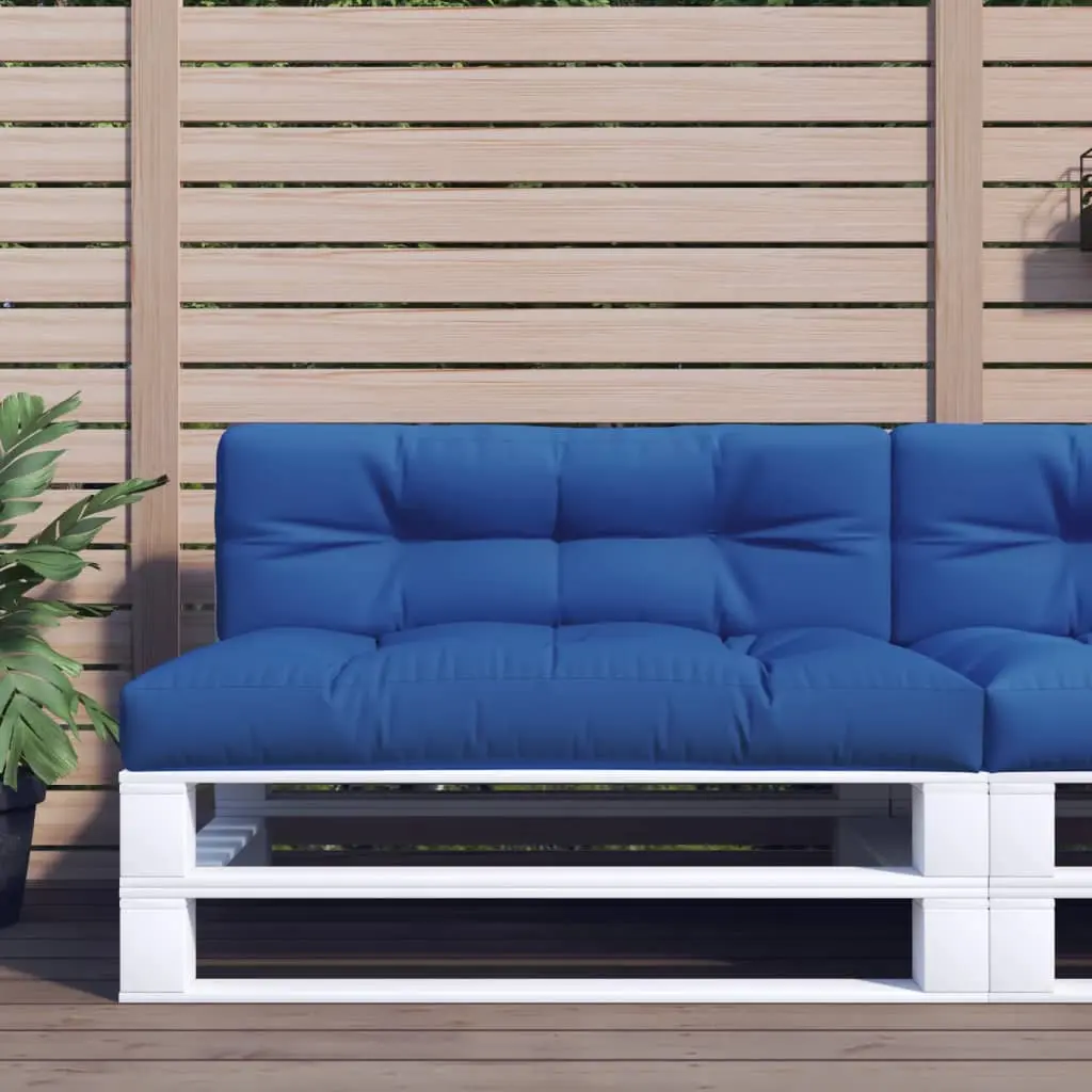 Cuscino per Pallet Blu Reale 120x40x12 cm in Tessuto